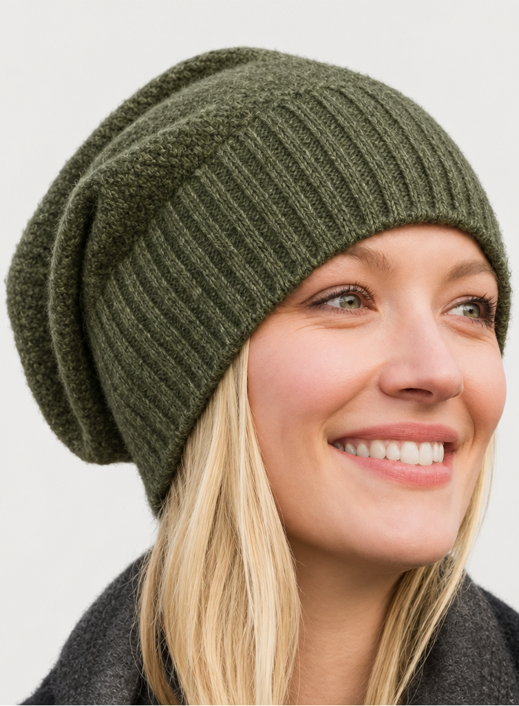 Noble Wilde Beanie Moss Baggie Possum-Merino - 22 Farben