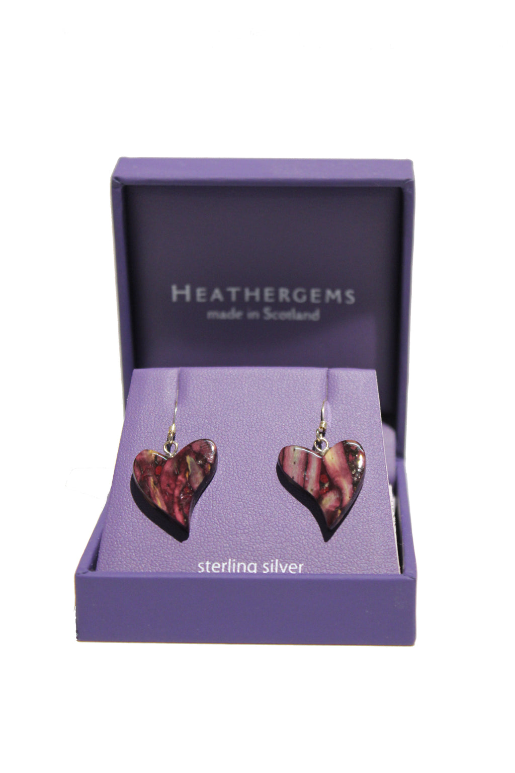 Heathergems Quirky Heart Drop Earrings SE64