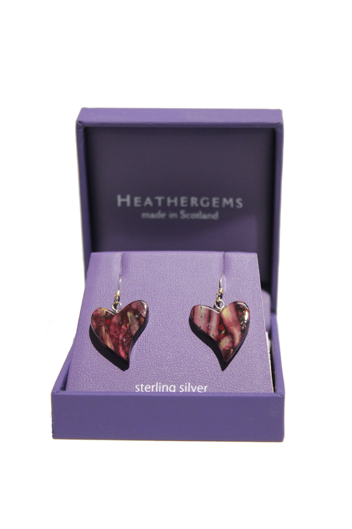 Heathergems Quirky Heart Drop Earrings SE64