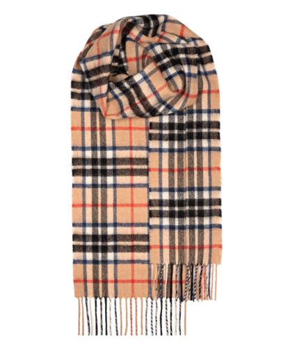 Lochcarron Tartan Scarf Thomson Camel Modern